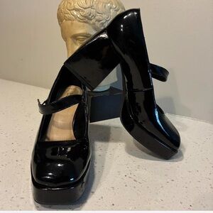 Bar III Black Patent Leather Heels